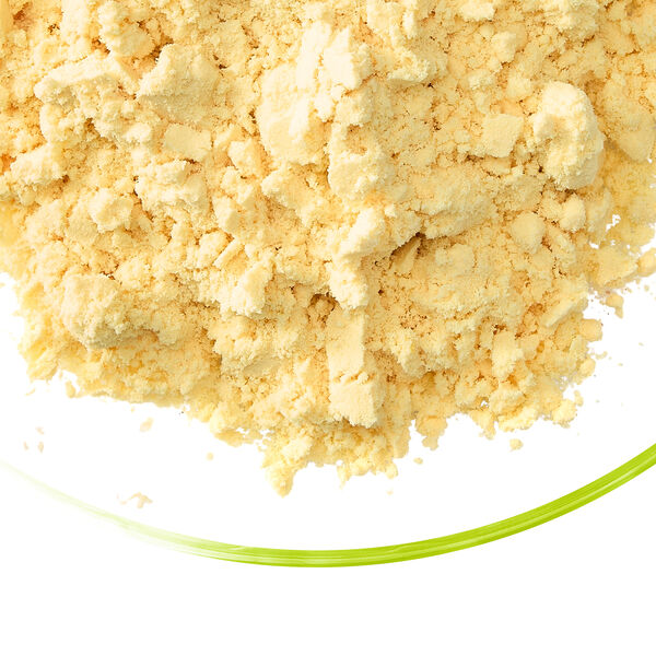 Actipro 44 EP pale yellow whole egg powder in a glass dish