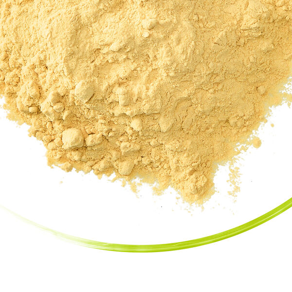 Vepro 95 HV light yellow functional protein powder in a glass dish